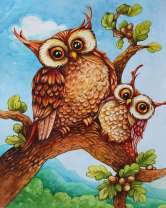 Без бренда «Совёнок с совой на ветке» в Калуге