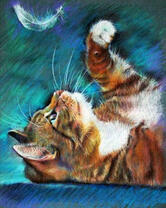 Без бренда «Котенок играет пером» в Калуге в интернет-магазине  Без бренда «Котенок играет пером» в Калуге