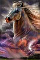 Без бренда «Белый конь на фоне ночной грозы» в Калуге в интернет-магазине  Без бренда «Белый конь на фоне ночной грозы» в Калуге