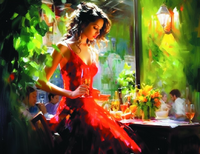 Без бренда «Милая девушка с бокалом шампанского» в Калуге в интернет-магазине  Без бренда «Милая девушка с бокалом шампанского» в Калуге