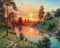 Без бренда «Вид на реку на закате» в Калуге