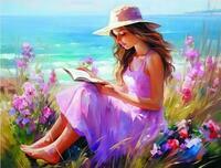 Без бренда «Девочка читает на берегу» в Калуге в интернет-магазине  Без бренда «Девочка читает на берегу» в Калуге