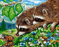 Без бренда «Еноты и бабочка на цветочной поляне» в Калуге